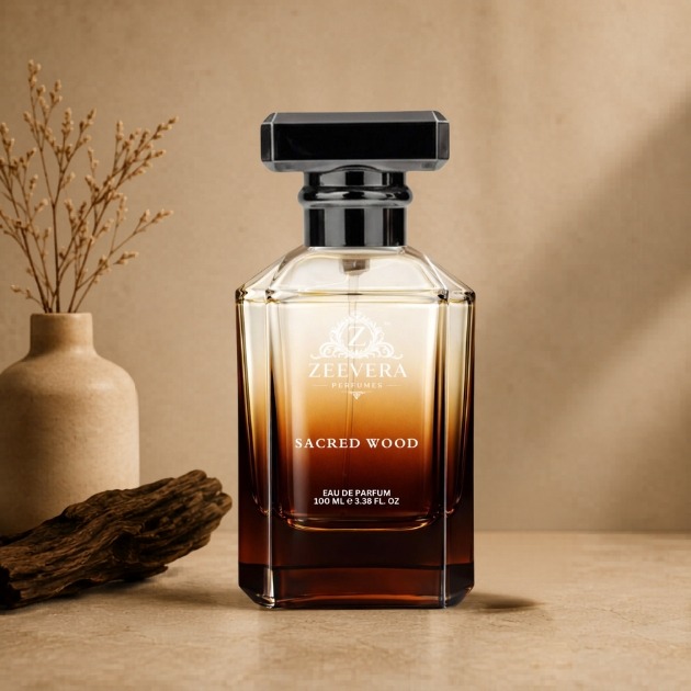 Sacred Wood — amber bottle